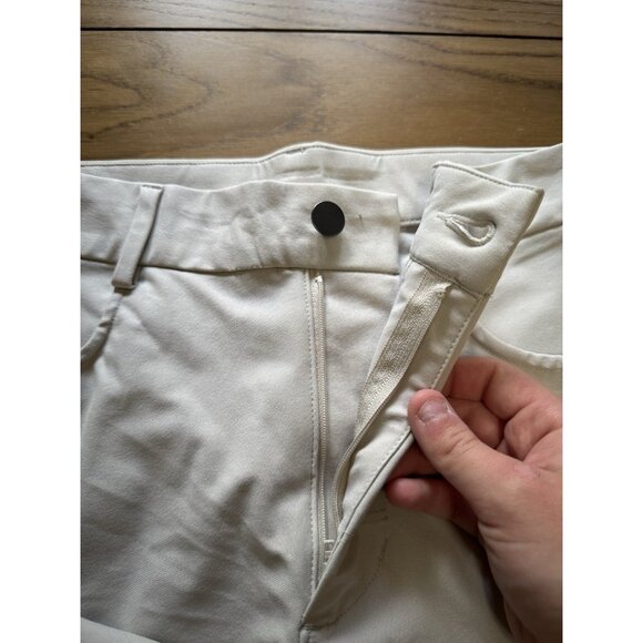 Old NAVY Active Dress Pants 30x32 Cream Tech Hybrid Slim 4 Way Stretch Light NWT - Picture 6 of 16